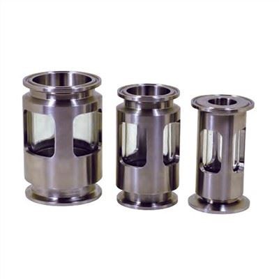 Edelstahl Hygienisches Tri Clamp Flüssigsiebglas